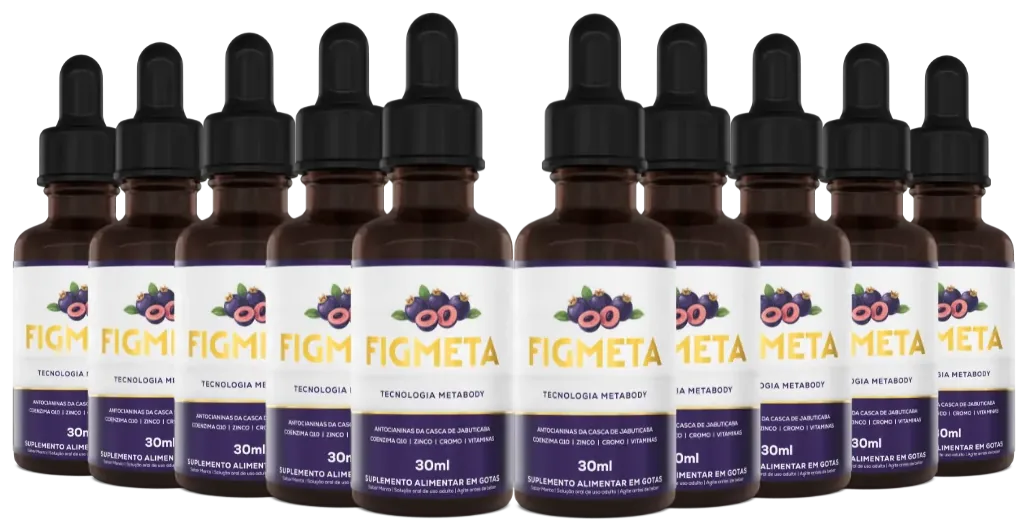 Kit com 10 frascos de FigMeta